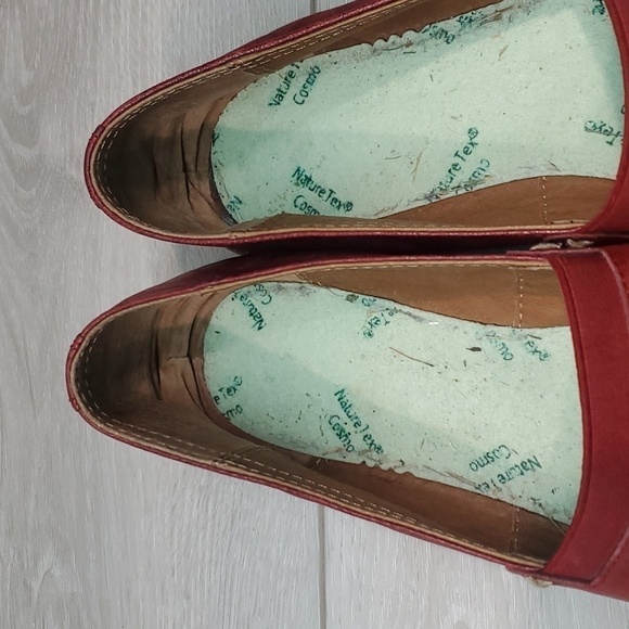 Frye Womens Melanie  Leather Burn red  Comfort Loafer Flats shoes sz 8M - Picture 6 of 15